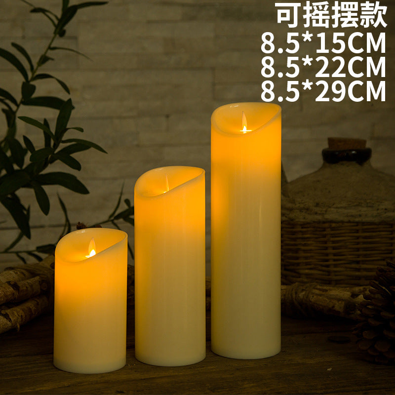 Led Simulation Swing Electronic Candle Paraffin Wax Candle Lamp Wedding Festival Home Decoration Candle Lamp Wholesale