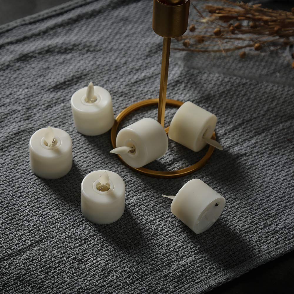 Pack of Flickering LED Tea Light Candles