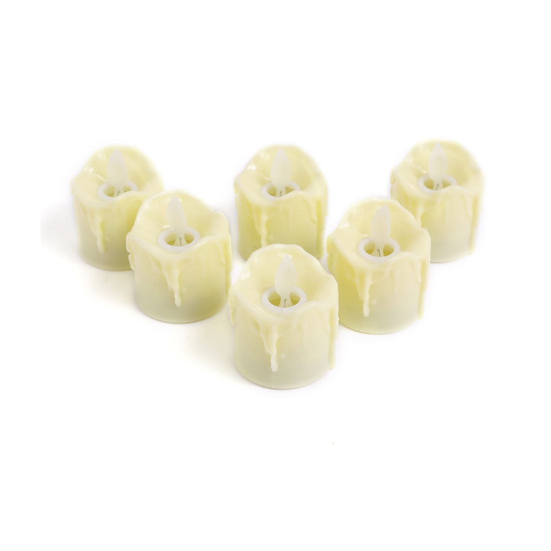 Pack of Flickering LED Tea Light Candles