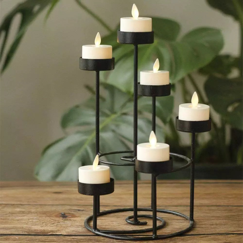 Pack of Flickering LED Tea Light Candles