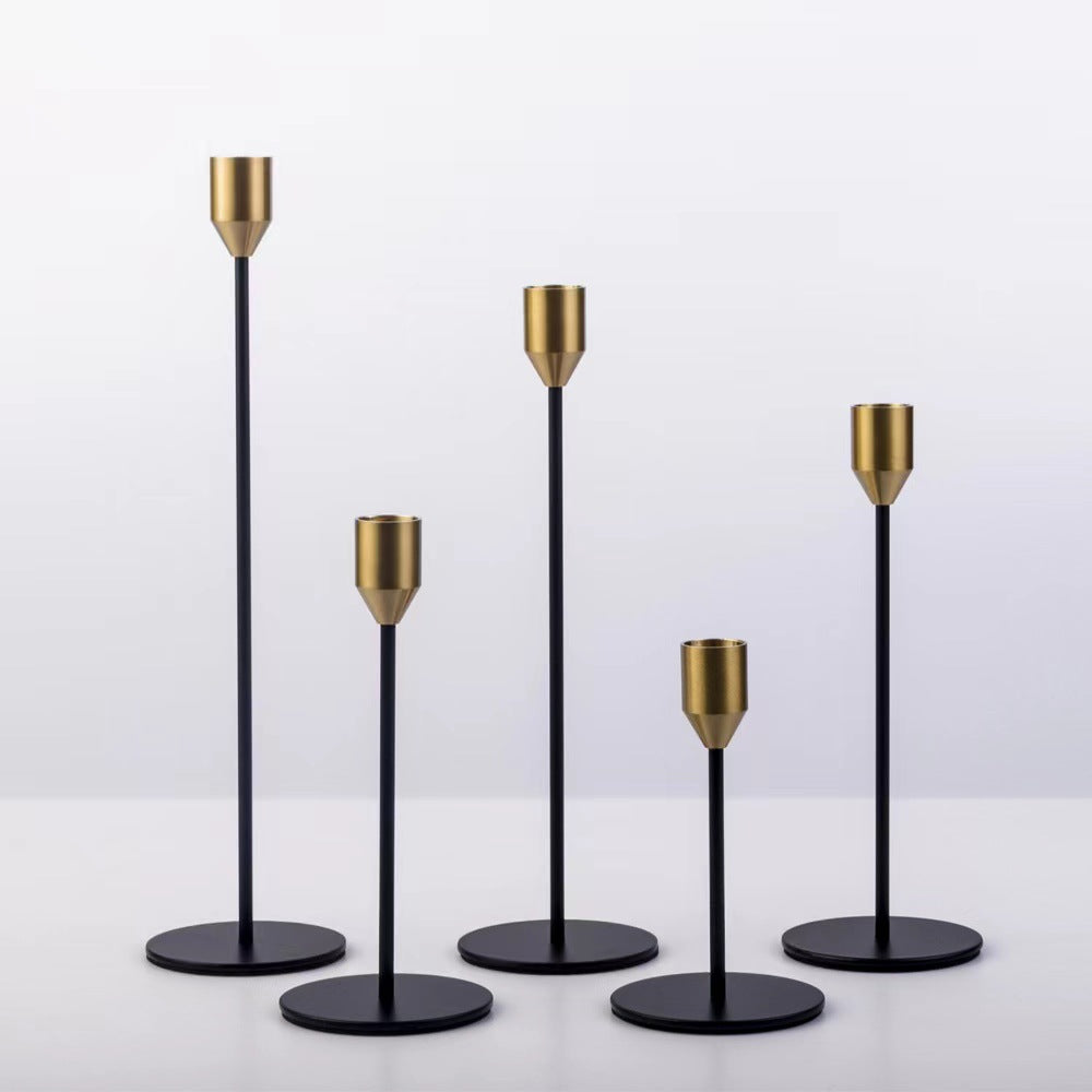 Gold Taper Candle Holder Sets