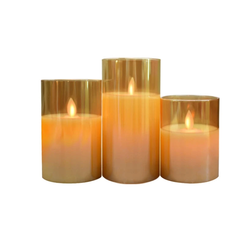 LED Flickering Wick Flameless Candles