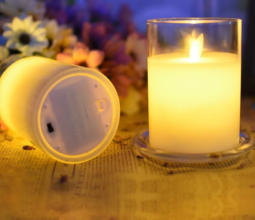 LED Flickering Wick Flameless Candles