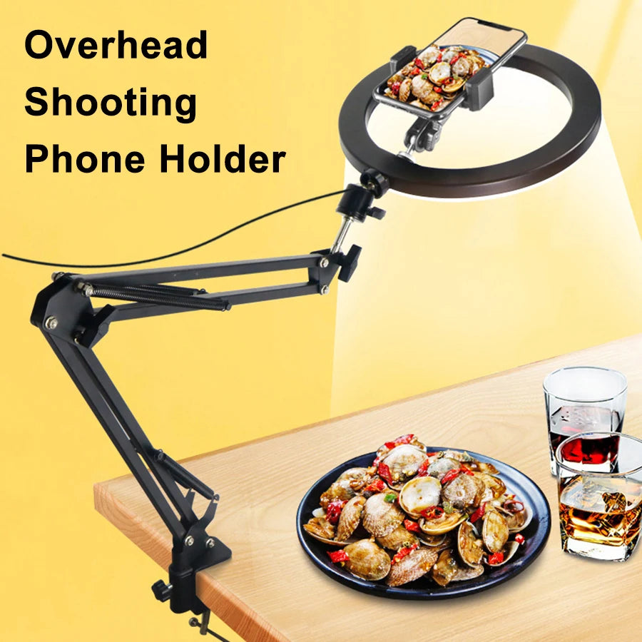 Long Arm Ring Light Phone Holder