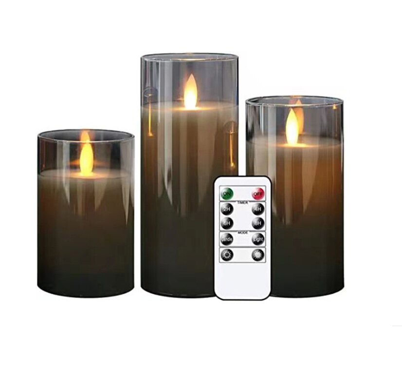 LED Flickering Wick Flameless Candles