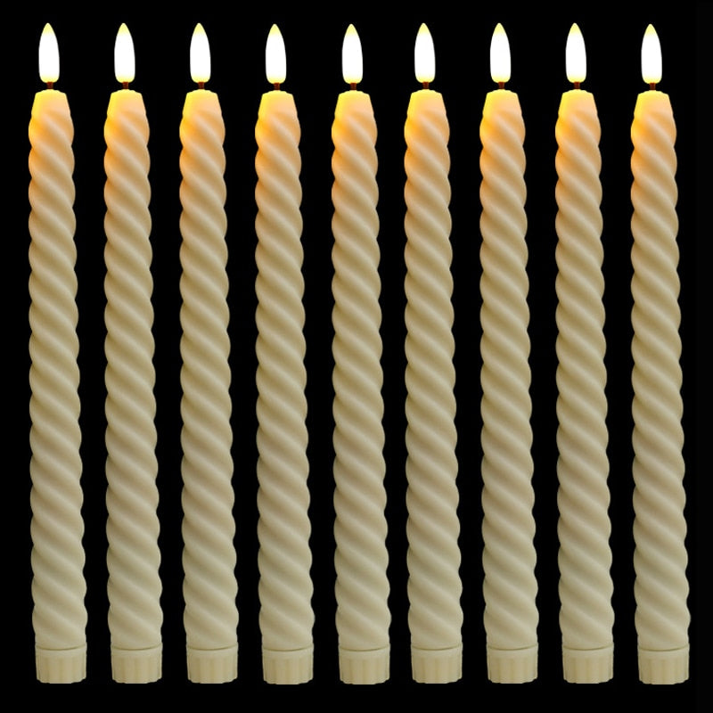 Twisted Taper LED Candles