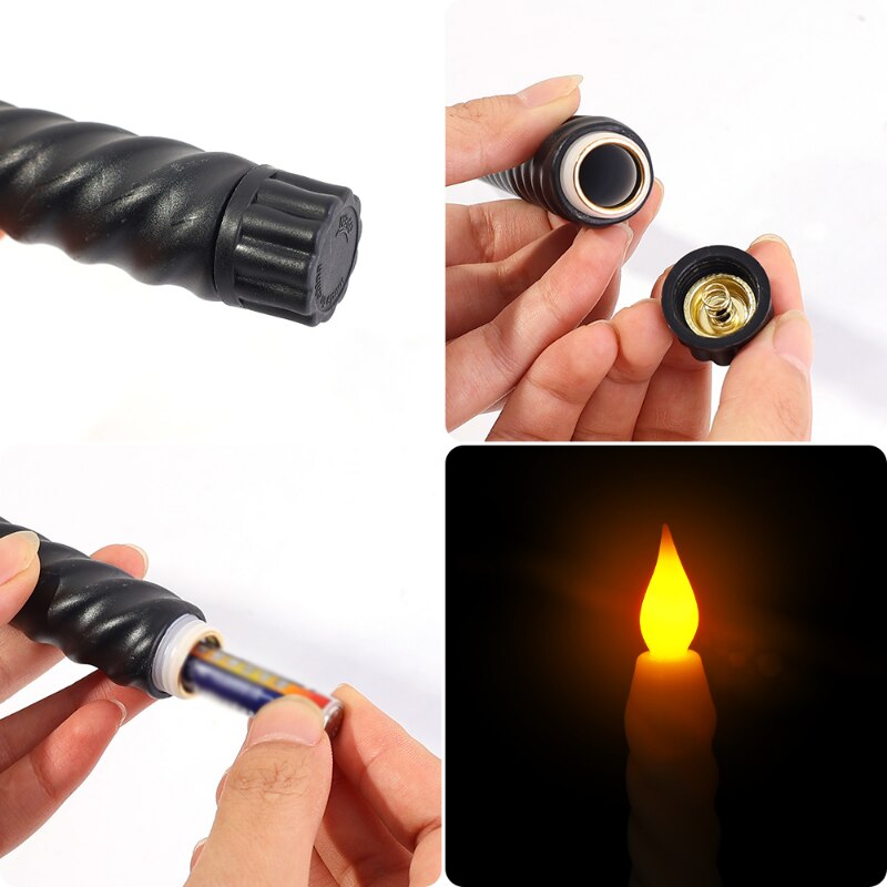 Twisted Taper LED Candles