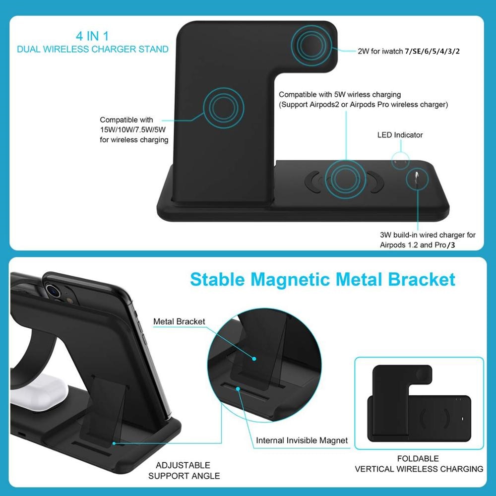 Wireless Charging Station - For Apple Products