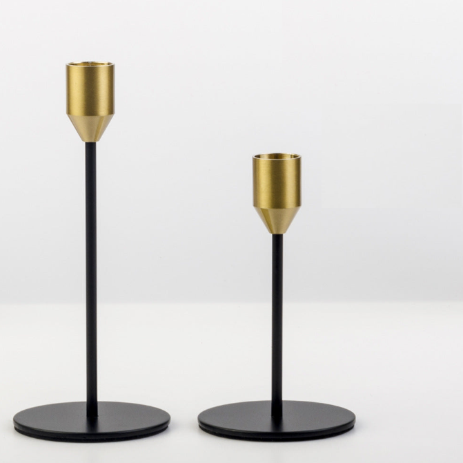 Gold Taper Candle Holder Sets