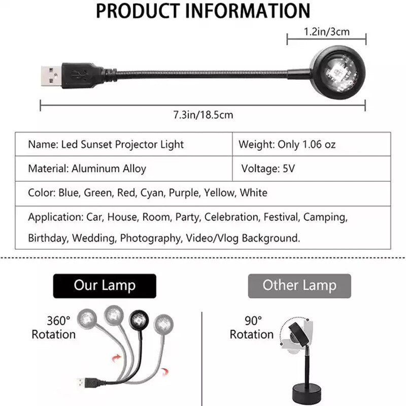 Sunset Projection Lamp