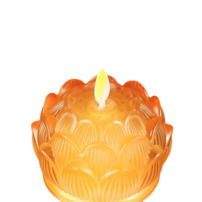 Multi Color Lotus Flickering LED Candle