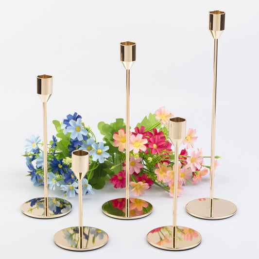 Gold Taper Candle Holder Sets